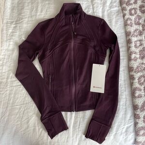 lululemon Define Cropped Jacket Black Plum
